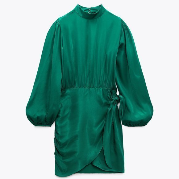 ZARA Short Dress with Knot Detail* - Picture 16 of 16